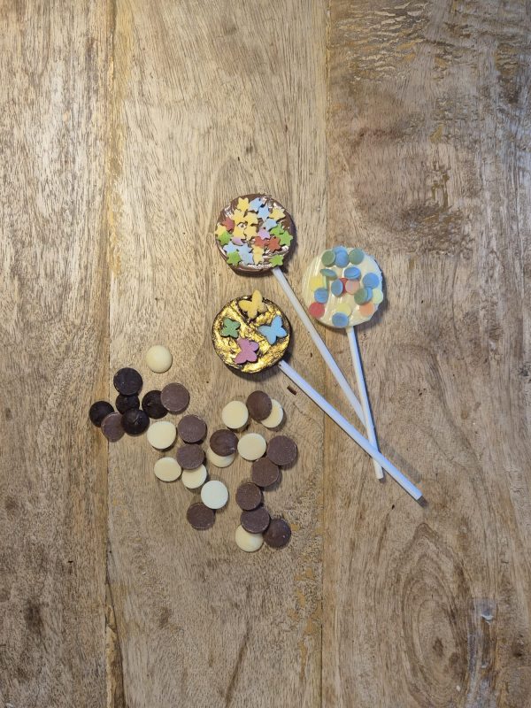 Chocolade lolly rond